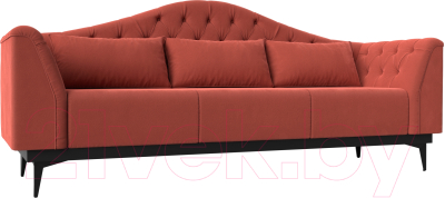 Диван Mebelico Флорида 318 / 112356 (микровельвет, коралловый)