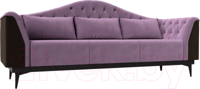 Диван Mebelico Флорида 318 / 112361 (микровельвет сиреневый/коричневый)