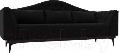 Диван Mebelico Флорида 318 / 112364 (микровельвет, черный)