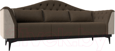Диван Mebelico Флорида 318 / 112374 (рогожка коричневый/бежевый)