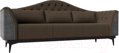 Диван Mebelico Флорида 318 / 112375 (рогожка коричневый/серый)