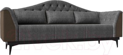 Диван Mebelico Флорида 318 / 112378 (рогожка серый/коричневый)