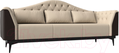 Диван Mebelico Флорида 318 / 112380 (экокожа бежевый/коричневый)