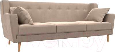 Диван Mebelico Брайтон 291 3-х местный / 109148 (велюр, бежевый)