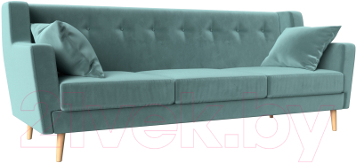Диван Mebelico Брайтон 291 3-х местный / 109149 (велюр, бирюзовый)
