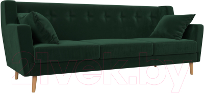 Диван Mebelico Брайтон 291 3-х местный / 109151 (велюр, зеленый)
