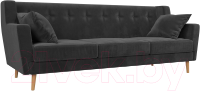 Диван Mebelico Брайтон 291 3-х местный / 109153 (велюр, серый)