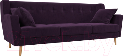 Диван Mebelico Брайтон 291 3-х местный / 109154 (велюр, фиолетовый)