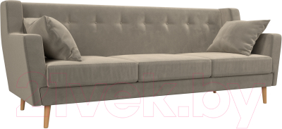 Диван Mebelico Брайтон 291 3-х местный / 109156 (микровельвет, бежевый)