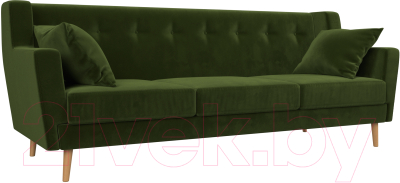 Диван Mebelico Брайтон 291 3-х местный / 109158 (микровельвет, зеленый)