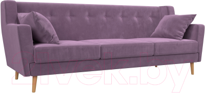 Диван Mebelico Брайтон 291 3-х местный / 109161 (микровельвет, сиреневый)