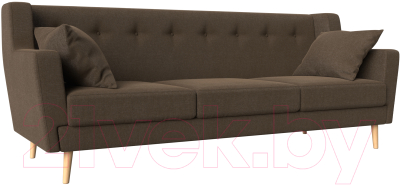 Диван Mebelico Брайтон 291 3-х местный / 109165 (рогожка, коричневый)