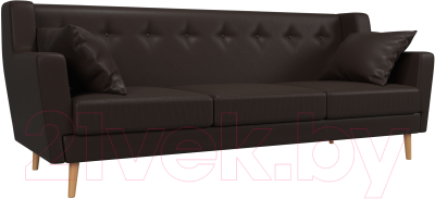 Диван Mebelico Брайтон 291 3-х местный / 109169 (экокожа, коричневый)