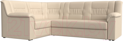 Диван угловой Mebelico Карелия 343 левый (экокожа бежевый)