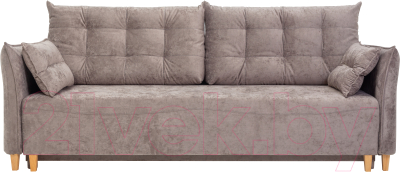 Диван KRONES Цезарь 3 (велюр светло-коричневый)