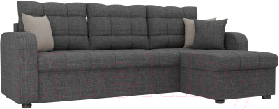 Диван угловой Mebelico Ливерпуль 478 правый / 59611 (рогожка, серый)