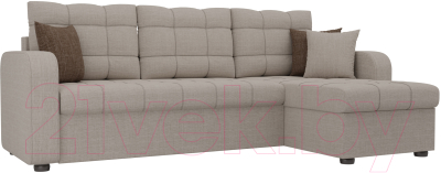 Диван угловой Mebelico Ливерпуль 478 правый / 59613 (рогожка, бежевый)