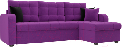 Диван угловой Mebelico Ливерпуль 478 правый / 59619 (вельвет, фиолетовый)