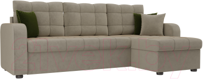 Диван угловой Mebelico Ливерпуль 478 правый / 59622 (вельвет, бежевый)