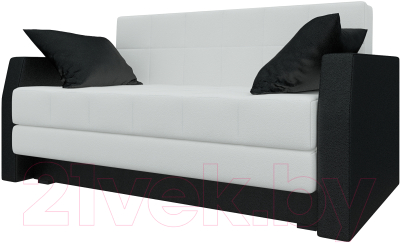 Диван Mebelico Малютка 487 / 57342 (экокожа, белый/черный)