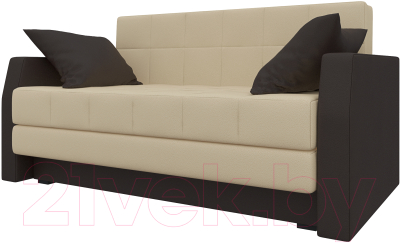 Диван Mebelico Малютка 487 / 57691 (экокожа, бежевый/коричневый)