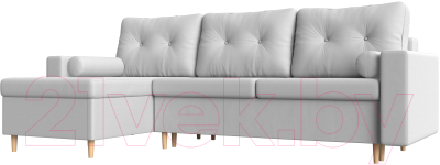 Диван угловой Mebelico Белфаст левый / 59063 (экокожа, белый)