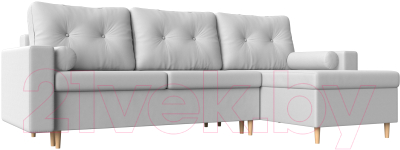 Диван угловой Mebelico Белфаст правый / 59063 (экокожа, белый)