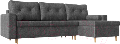 Диван угловой Mebelico Белфаст правый / 59067 (рогожка, серая)