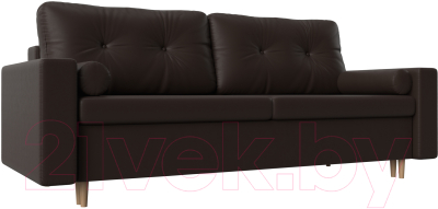 Диван Mebelico Белфаст / 59076 (экокожа, коричневый)