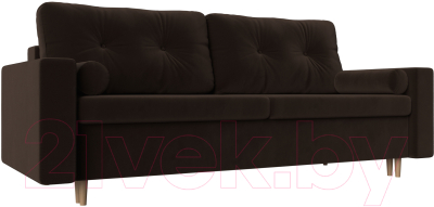 Диван Mebelico Белфаст / 59081 (вельвет, коричневый)