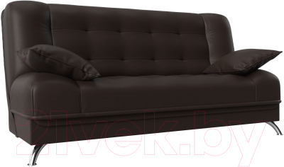 Диван Mio Tesoro Пальма 498 (экокожа, коричневый)