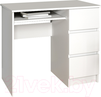 Письменный стол ДСВ Мори правый МС-6 (белый)