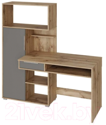 Письменный стол НК Мебель Квадро / 74264629 (дуб вотан/графит)