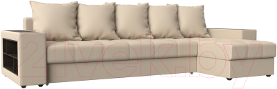 Диван угловой Mebelico Дубай 88 правый / 59635 (экокожа, бежевый)