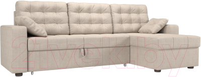 Диван угловой Mebelico Камелот 89 правый / 59425 (рогожка, бежевый)