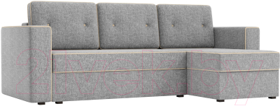 Диван угловой Mebelico Принстон 98 правый / 60151 (рогожка, серый)