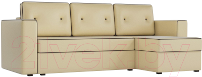 Диван угловой Mebelico Принстон 98 правый / 60152 (экокожа, бежевый)