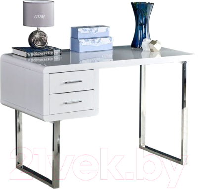 Письменный стол Halmar B30 (белый/хром)