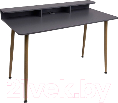 Письменный стол AksHome Jasper (серый/бук)