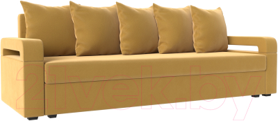 Диван Mebelico Гермес Лайт (микровельвет желтый)