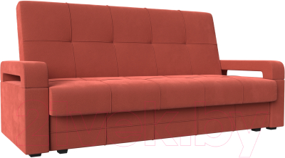 Диван Mebelico Гермес Лайт книжка (микровельвет коралловый)