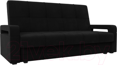 Диван Mebelico Гермес Лайт книжка (микровельвет черный)