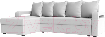 Диван угловой Mebelico Гермес Лайт левый (экокожа белый)