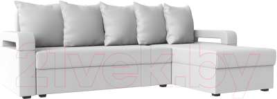 Диван угловой Mebelico Гермес Лайт правый (экокожа белый)