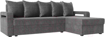 Диван угловой Mebelico Гермес Лайт правый (рогожка серый)