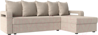 Диван угловой Mebelico Гермес Лайт правый (рогожка бежевый)