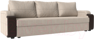 Диван Mebelico Николь лайт (рогожка бежевый/коричневый)