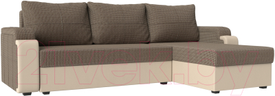 Диван угловой Mebelico Николь лайт правый (корфу 03/бежевый)