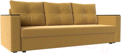 Диван Mebelico Атланта Лайт без стола (микровельвет желтый)