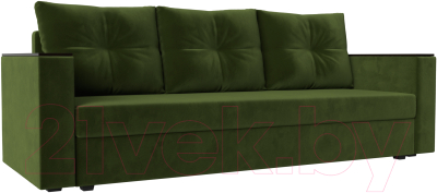 Диван Mebelico Атланта Лайт без стола (микровельвет зеленый)